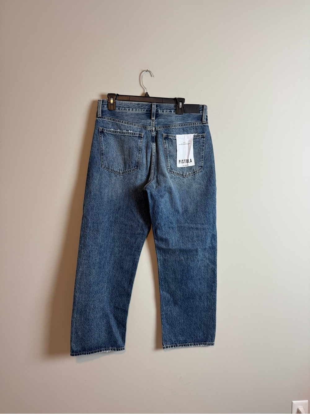 NWT Pistola Lexi Mid Rise Bowed Straight In Artisan Jeans 30 - Picture 9 of 11